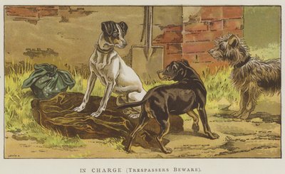 Na czele, intruzi strzeżcie się (chromolitho) autorstwa English School