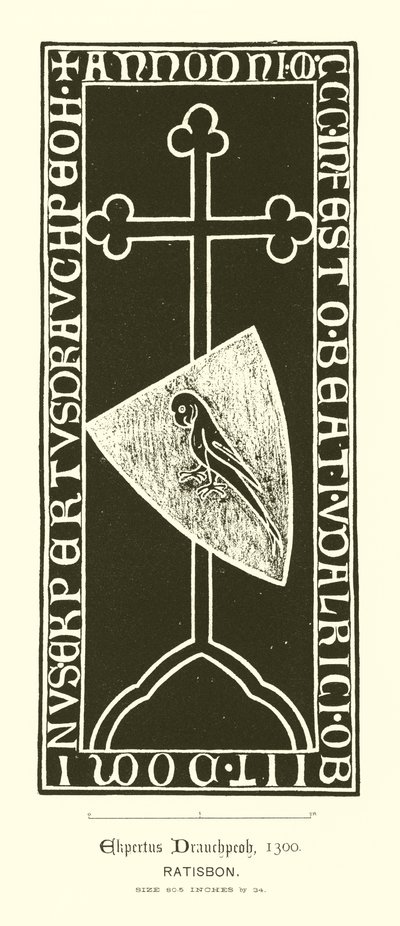 Płyta nacinana (grawerowana) autorstwa English School