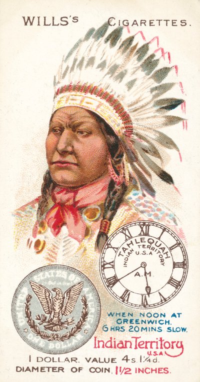 Terytorium Indiańskie, USA, dolar (chromolit) autorstwa English School