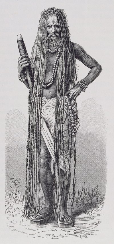 Indyjski fakir, z Historii ludzkości, tom III, autorstwa prof. Friedricha Ratzela, 1898 autorstwa English School
