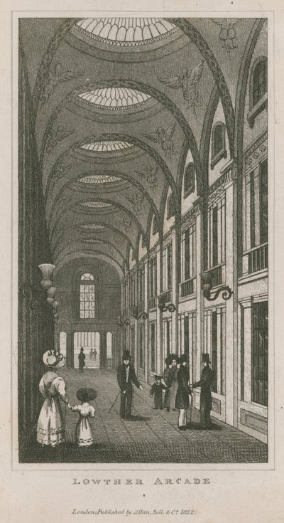 Wnętrze Lowther Arcade autorstwa English School