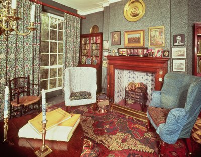 Wnętrze 8 Hammersmith Terrace, zbudowane ok. 1735 r. autorstwa English School