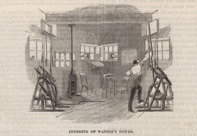 Wnętrze wieży Watsons autorstwa English School