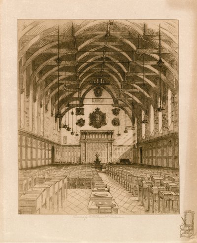 Wnętrze szkoły Westminster autorstwa English School