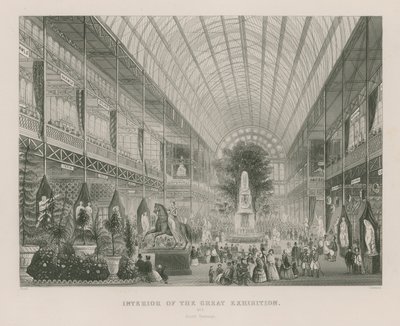 Wnętrze Wielkiej Wystawy, 1851, Transept Południowy autorstwa English School