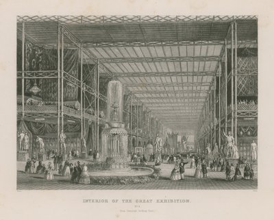 Wnętrze Wielkiej Wystawy, 1851, od strony Transeptu od strony wschodniej autorstwa English School
