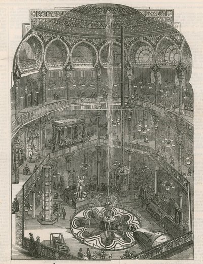 Wnętrze Panopticon, Leicester Square, Londyn autorstwa English School