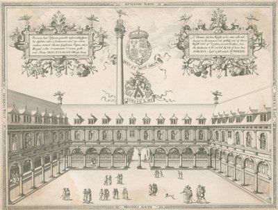 Wnętrze Royal Exchange, Londyn autorstwa English School