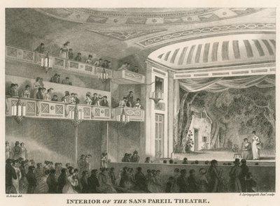 Wnętrze teatru Sans Pareil (Teatr Adelphi), Londyn autorstwa English School