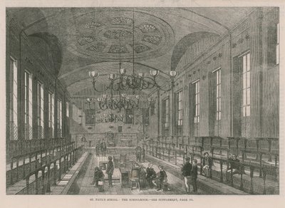 Wnętrze sali szkolnej w St Pauls School autorstwa English School