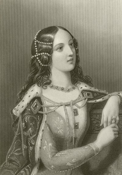 Isabella of Valois, druga żona króla Ryszarda II autorstwa English School