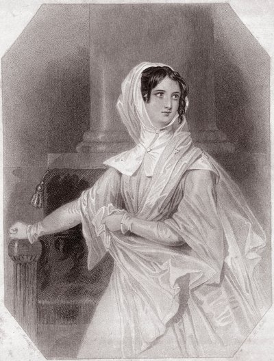 Isabelle (Miarka za miarkę) (Siostra Claudio) w - „Galeria Kobiet Szekspira, kolekcja czterdziestu pięciu poważnych portretów wczesnych artystów londyńskich, wzbogacona uwagami krytycznymi i literackimi”” około 1838 r. - z „Galeria kobiet Szekspira autorstwa English School
