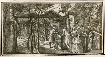 Islington Spa, poprzednio New Tunbridge Wells, 1735 autorstwa English School
