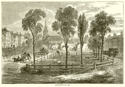 Islington w 1780 autorstwa English School