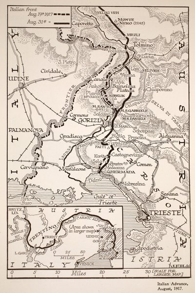 Zaliczka włoska, sierpień 1917 r. autorstwa English School