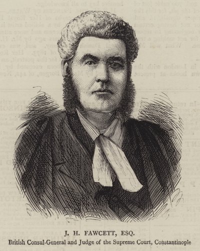 JH Fawcett, Esquire (Grawerowanie) autorstwa English School