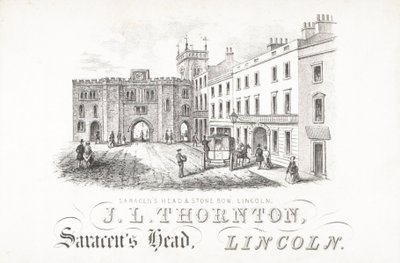 J L Thornton, Saracens Head and Stone, Lincoln autorstwa English School