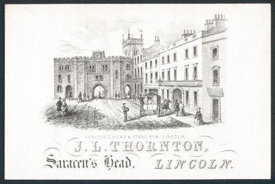 J L Thornton, karta handlowa autorstwa English School