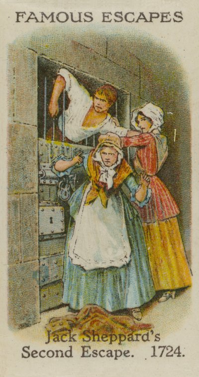 Jack Sheppards Druga ucieczka, 1724 autorstwa English School