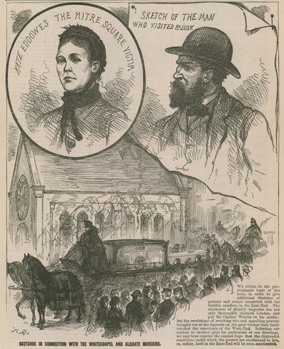 Kuba Rozpruwacz: Szkice związane z morderstwami w Whitechapel i Aldgate autorstwa English School