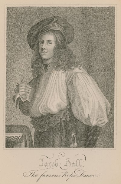 Jacob Hall, słynny tancerz linowy autorstwa English School