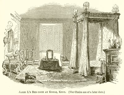 James to sypialnia w Knole, Kent autorstwa English School