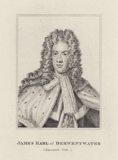 James Radcliffe, hrabia Derwentwater (Grawerowanie) autorstwa English School