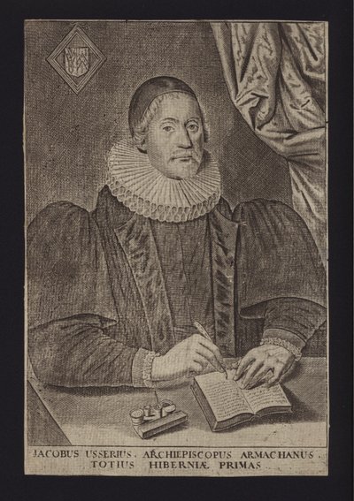 James Ussher, irlandzki duchowny protestancki (rycina) autorstwa English School
