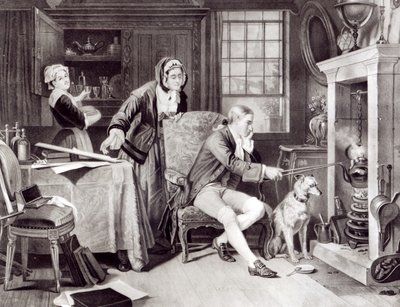 James Watt (1736-1819) Zabawa ze Steam autorstwa English School