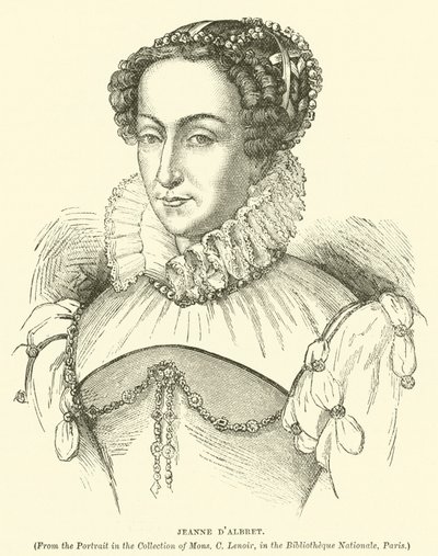 Joan of Albret (rycina) autorstwa English School