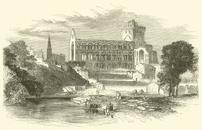 Opactwo Jedburgh (grawerowanie) autorstwa English School