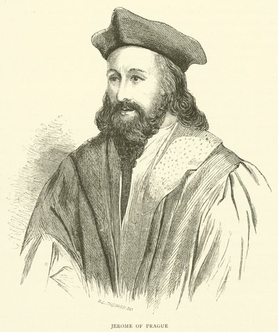 Jerome z Pragi (rycina) autorstwa English School