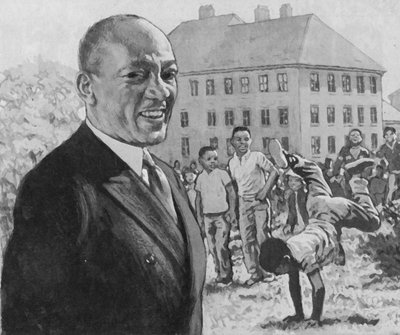 Jesse Owens autorstwa English School