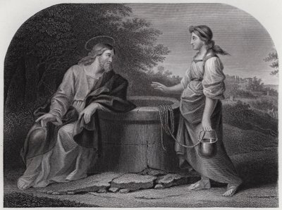 Jezus i Samarytanin autorstwa English School