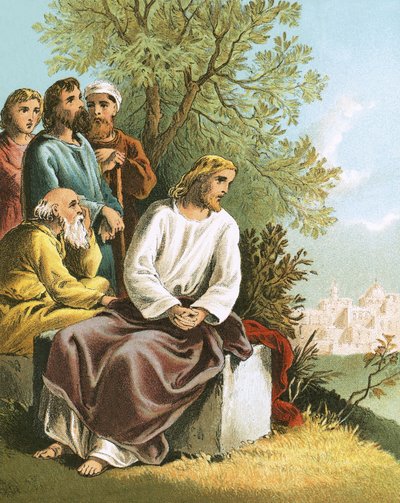 Jezus opłakujący Jerozolimę autorstwa English School