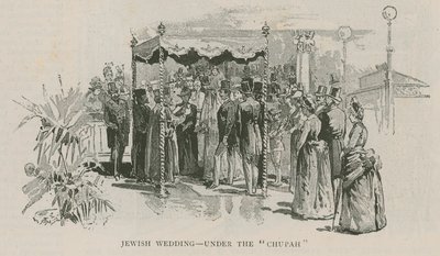 Wesele żydowskie - pod Chuppah autorstwa English School