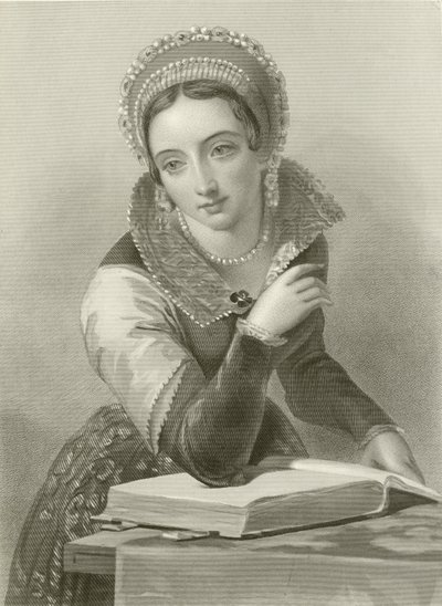 Joanna z Nawarry, królowa króla Henryka IV autorstwa English School