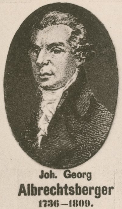 Johann Georg Albrechtsberger (grafika) autorstwa English School