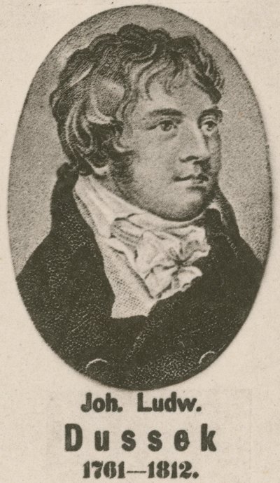 Johann Ludwig Dussek (grawiura) autorstwa English School