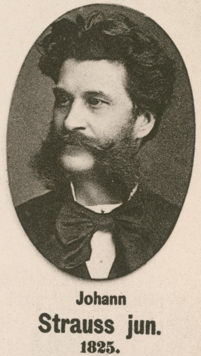Johann Strauss Junior (grawiura) autorstwa English School