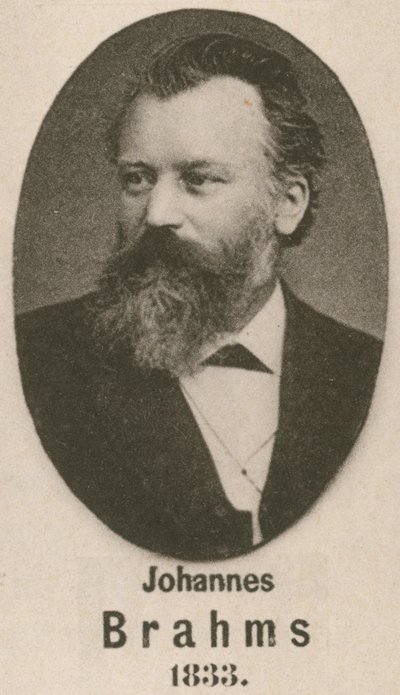 Johannes Brahms (grafika) autorstwa English School