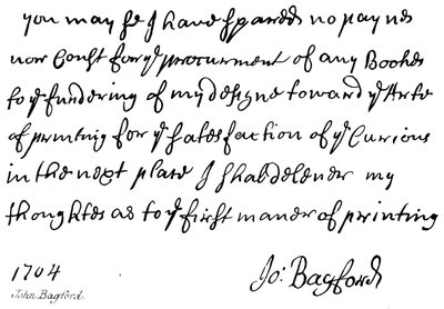 John Bagford autorstwa English School