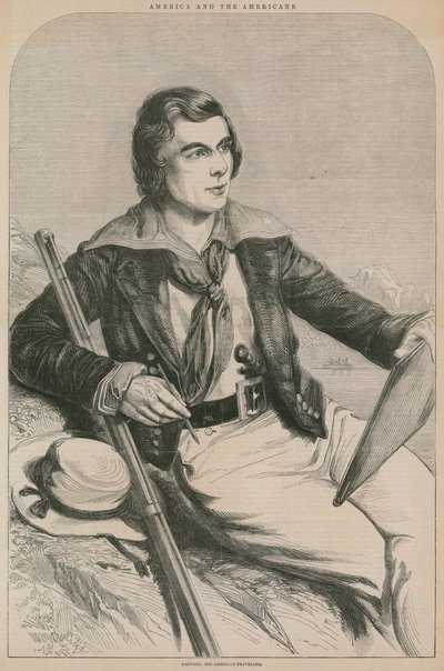 John Banvard, amerykański podróżnik (rycina) autorstwa English School