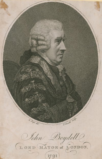 John Boydell, burmistrz Londynu 1785 autorstwa English School