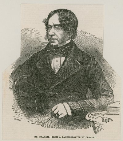 John Braham, piosenkarz; z dagerotypu Claudeta autorstwa English School