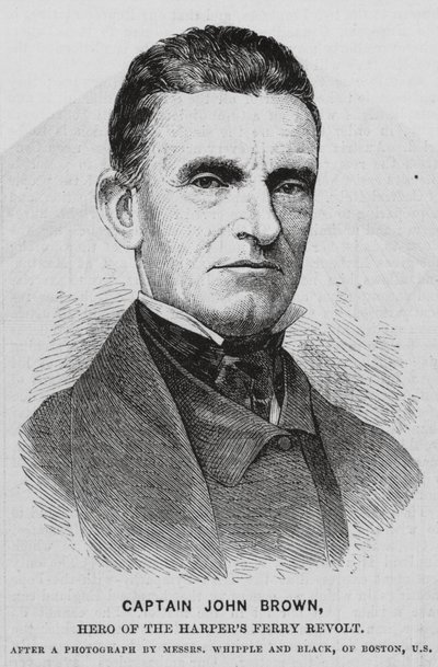 John Brown, amerykański abolicjonista (rycina) autorstwa English School
