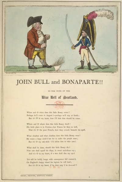 John Bull und Bonaparte von English School