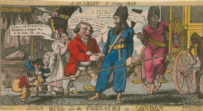 John Bull i Kozacy w Londynie autorstwa English School