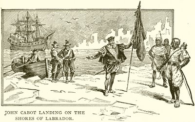 John Cabot ląduje na wybrzeżu Labradora autorstwa English School