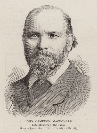 John Cameron Macdonald (rycina) autorstwa English School